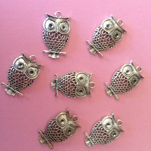 CHARMS OWL AND SEA STARS FOR JEWELRY
